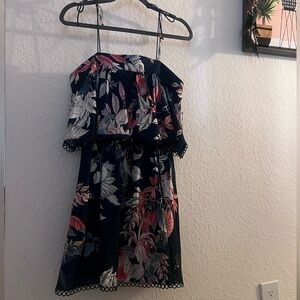 Deep blue, layered summer dress